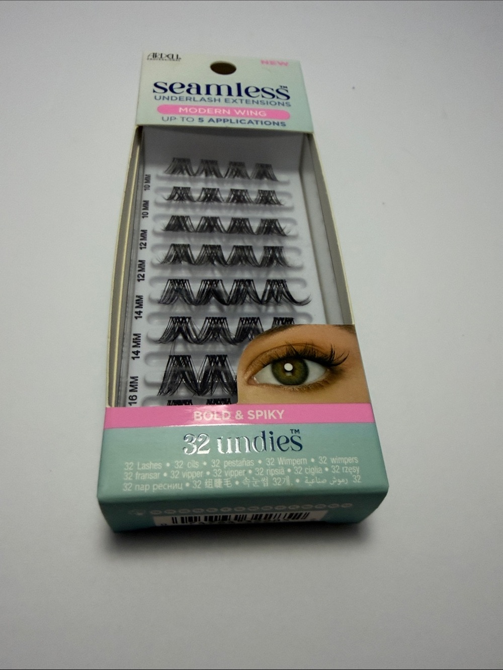 32 Undies Bold & Spiky Underlash Extensions - Black